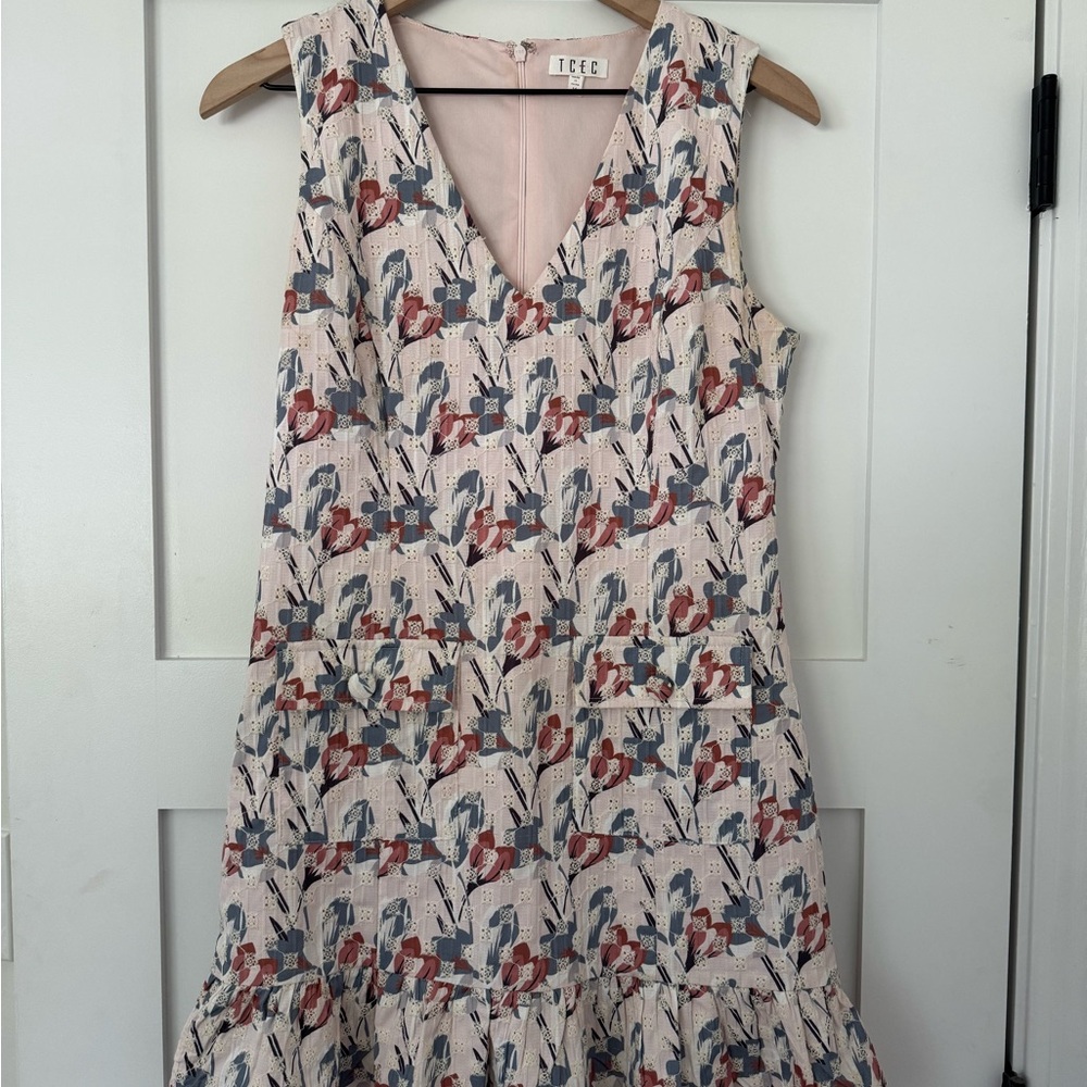 TCEC Multicolor Floral Midi Dress